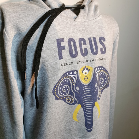 Old School Grey Hoodie Sz. S Cute and Fashionable - Picture 6 of 15